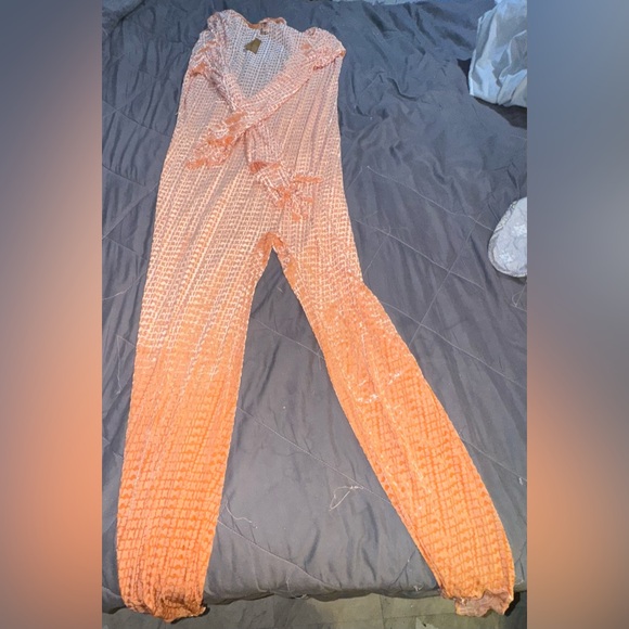 SKIMS VELVET STIRRUP CATSUIT LOGO ONE PIECE JUMPSUIT (RARE DISCONTINUED) - Picture 3 of 6